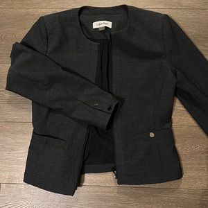 Calvin Klein zip blazer